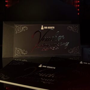 Voucher podarunkowy na tatuaż w INK-OGNITO TATTOO Rybnik – świąteczny prezent dostępny w studiu